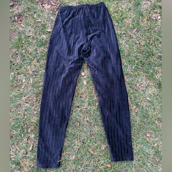 Donna Jessica Velvet Striped Ankle Pants - size 2 - Picture 5 of 5